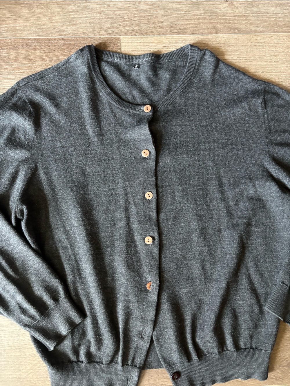 Gray Women's Cardigan - Picture 2 of 5